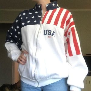 VTG 90’s USA Zippy Sweatshirt Zip Up Hoodie Stars